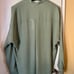 Women’s VINCE silk band collar V-neck long sleeve lightweight blouse