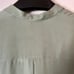 Women’s VINCE silk band collar V-neck long sleeve lightweight blouse