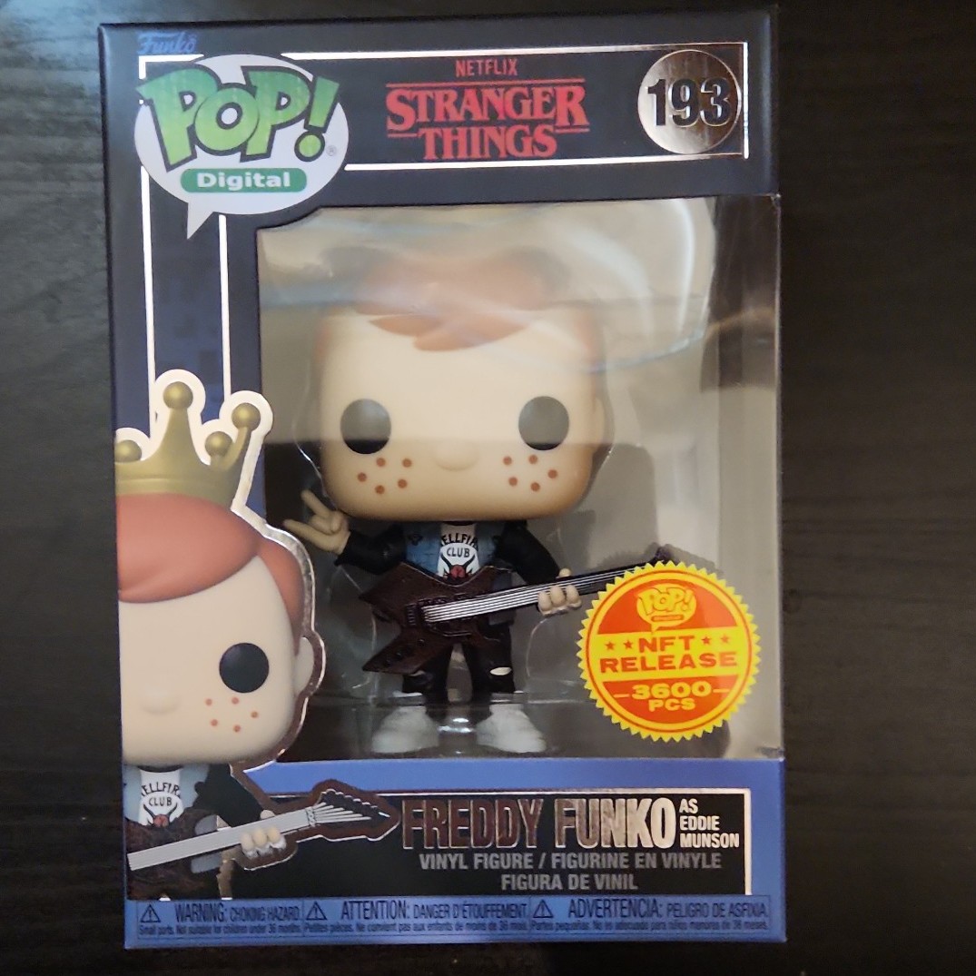 Funko Pop Freddy as Eddie Munson #193 Stranger Things Royalty exclusive NFT
