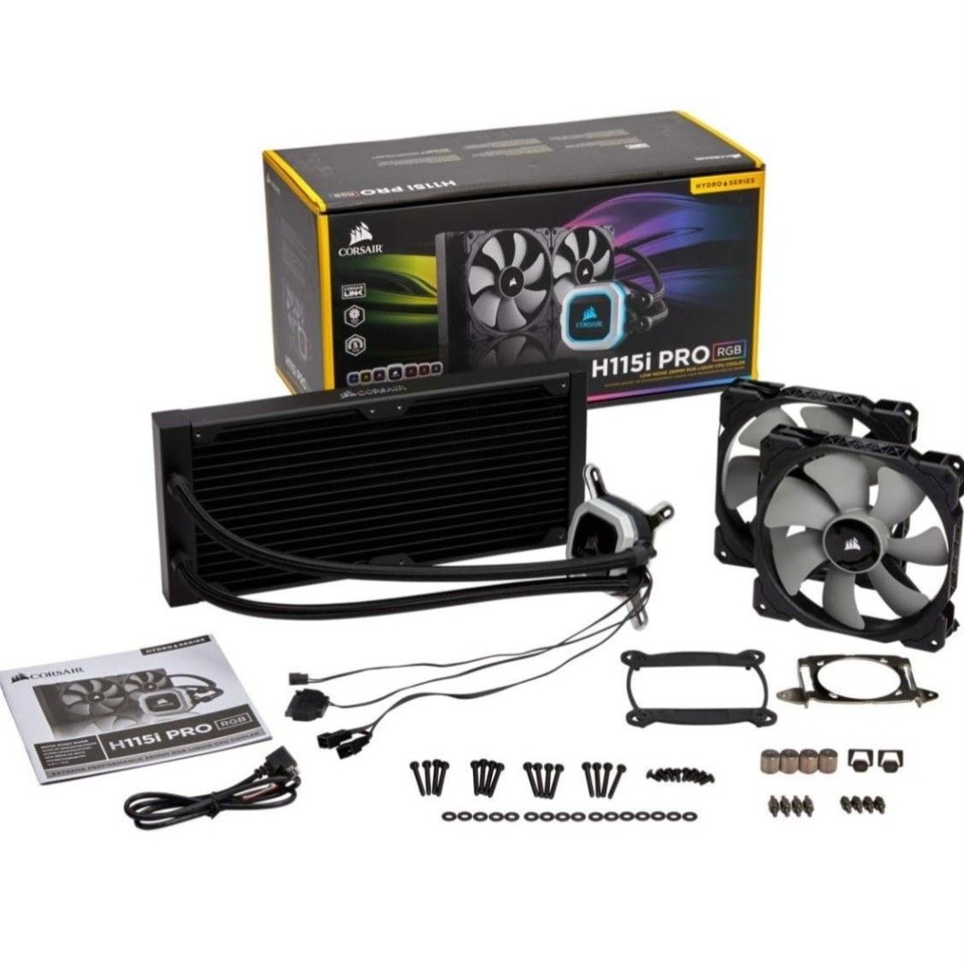 Corsair NEW H115i Pro Low Noise 280mm RGB CPU Cooler