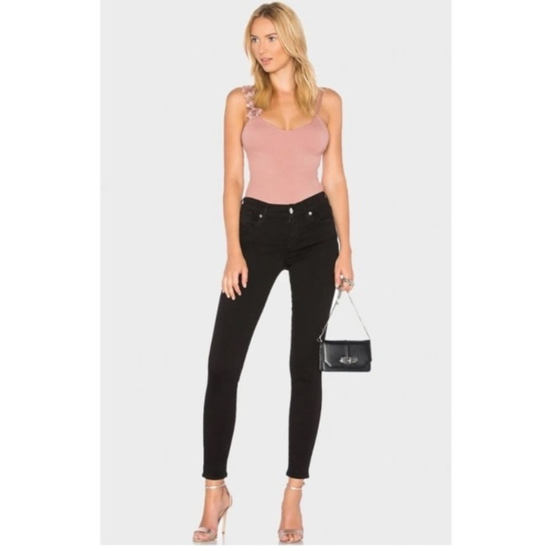 Agolde high rise skinny Jean in jet black