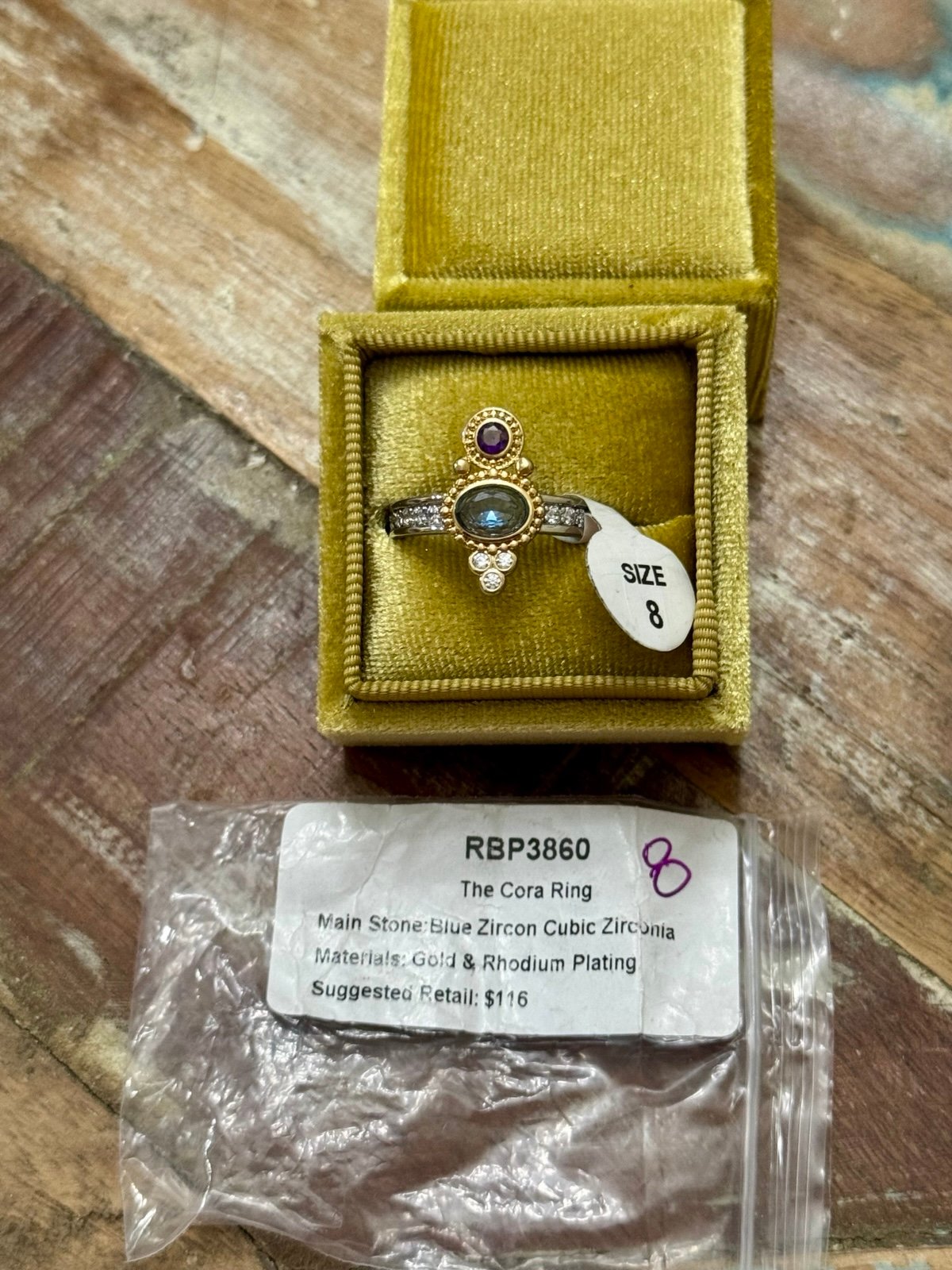 Bomb Party Greek Goddess Ring Sz 8