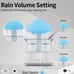 Raining Cloud Night Light Table Lamp, USB Bedroom Lights