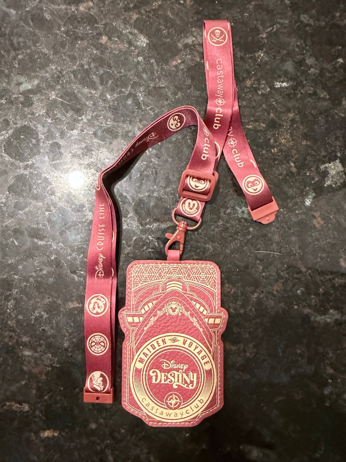 2025 Disney Cruise Line Disney Destiny Maiden Voyage Lanyard