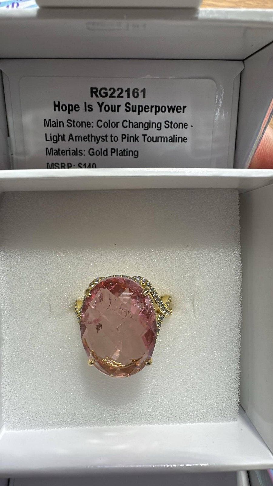 Bomb party mental health awareness ring size 8