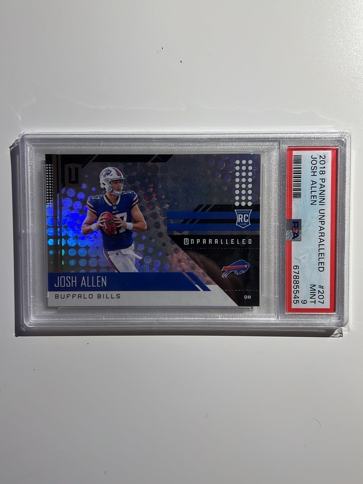 2018 Panini Unparalleled Josh Allen RC PSA 9