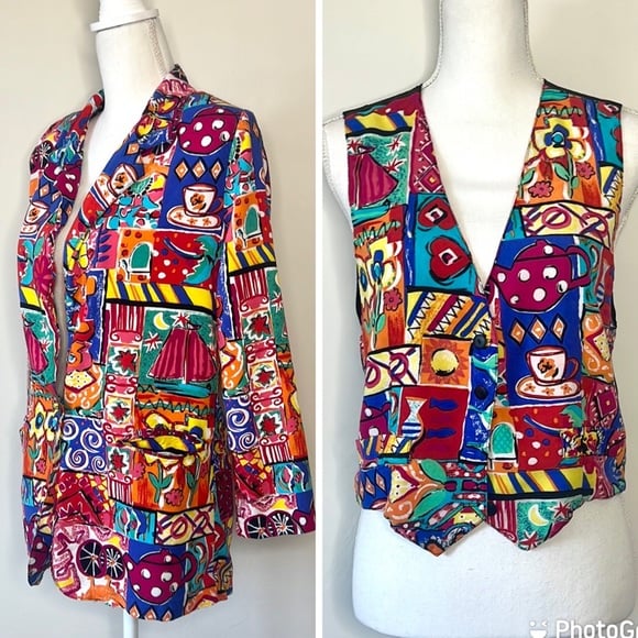 Vintage Blazer and Vest Set