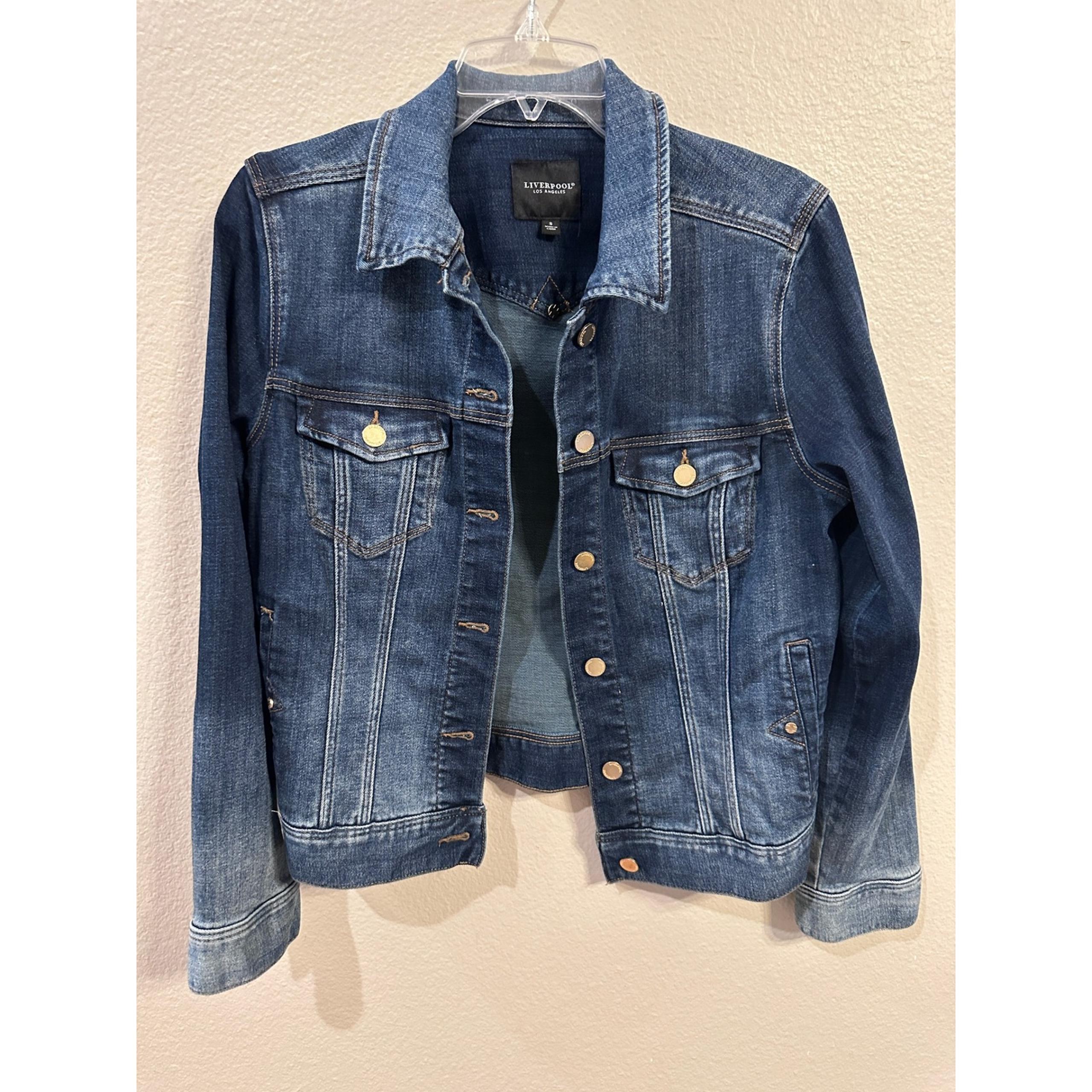 Liverpool Los Angeles Denim Jacket Classic Jean Jacket Dark Wash S