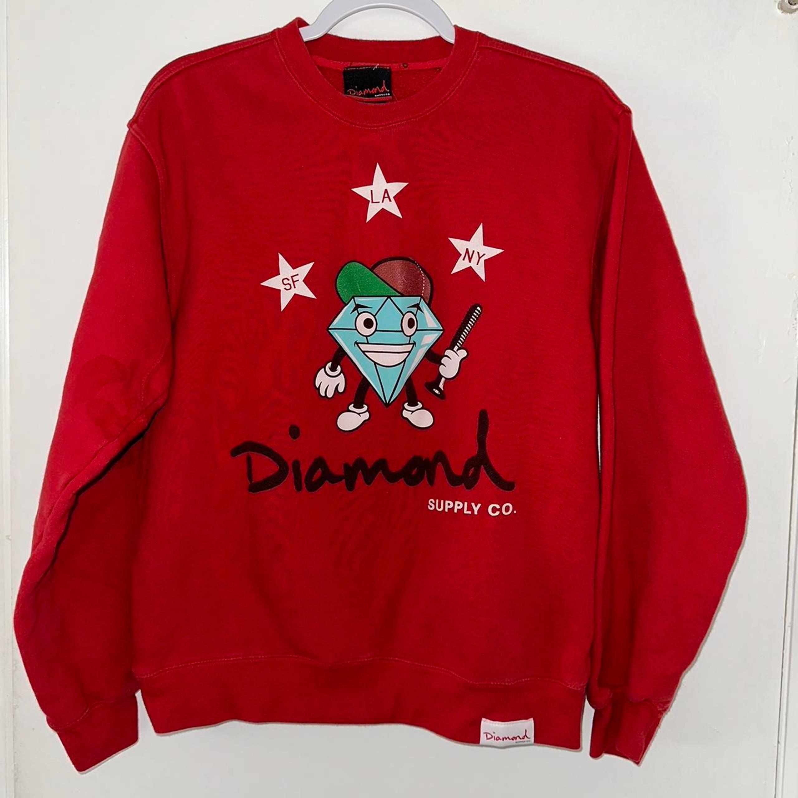 Y2K Vintage Diamond Supply Co. Crewneck Sweatshirt size M