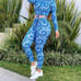 Women's tye dye blue set