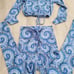 Women's tye dye blue set