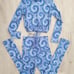 Women's tye dye blue set