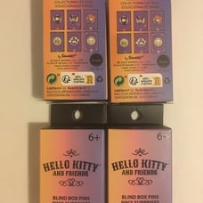 4 Loungefly Hello Kitty and Friends Halloween tarot blind box enamel pins