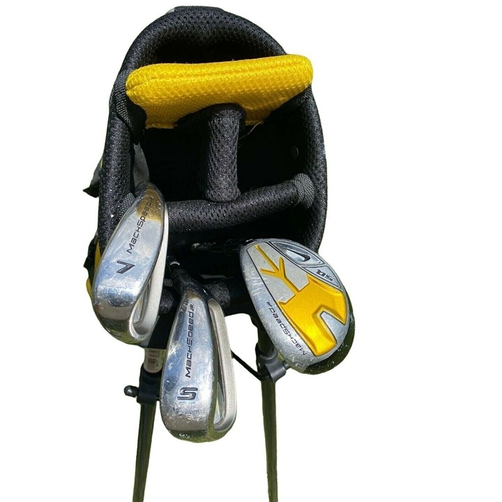 3 Nike Machspeed Jr. Golf Clubs W/ RAM Bag.