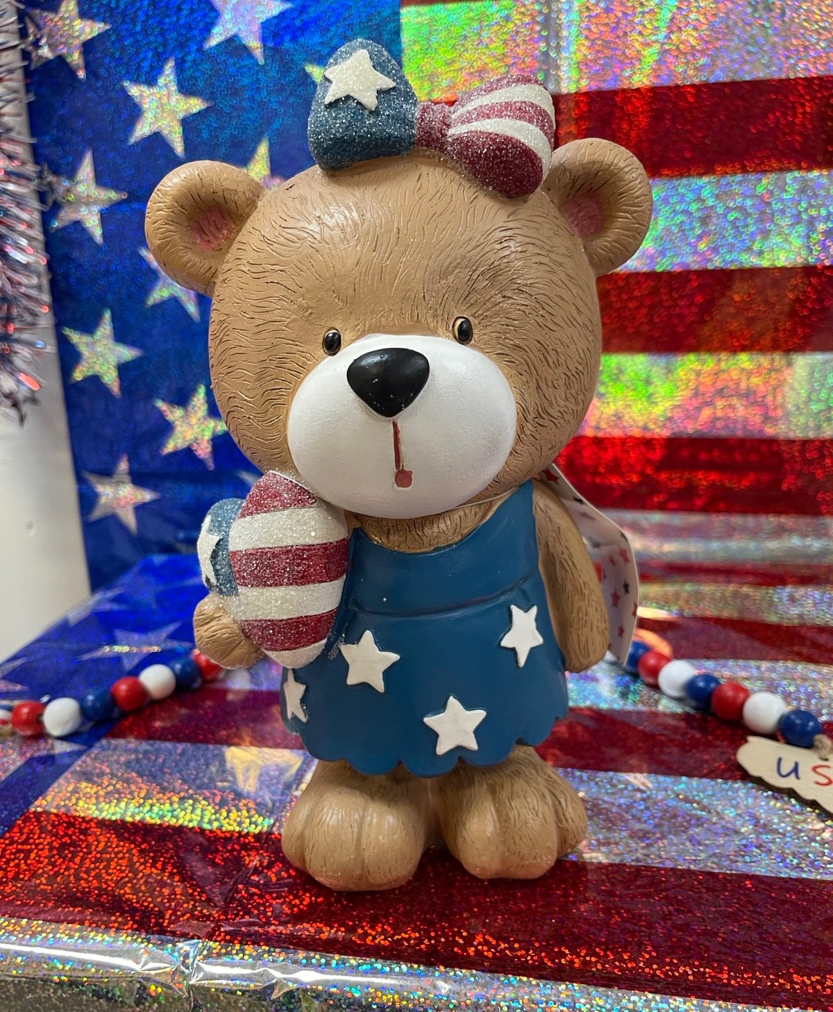 4th of July Patriotic Teddy Bear Decor