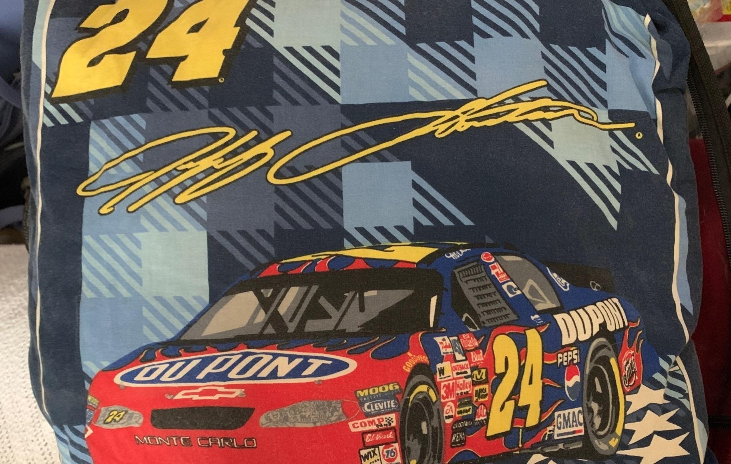 NASCAR pillow