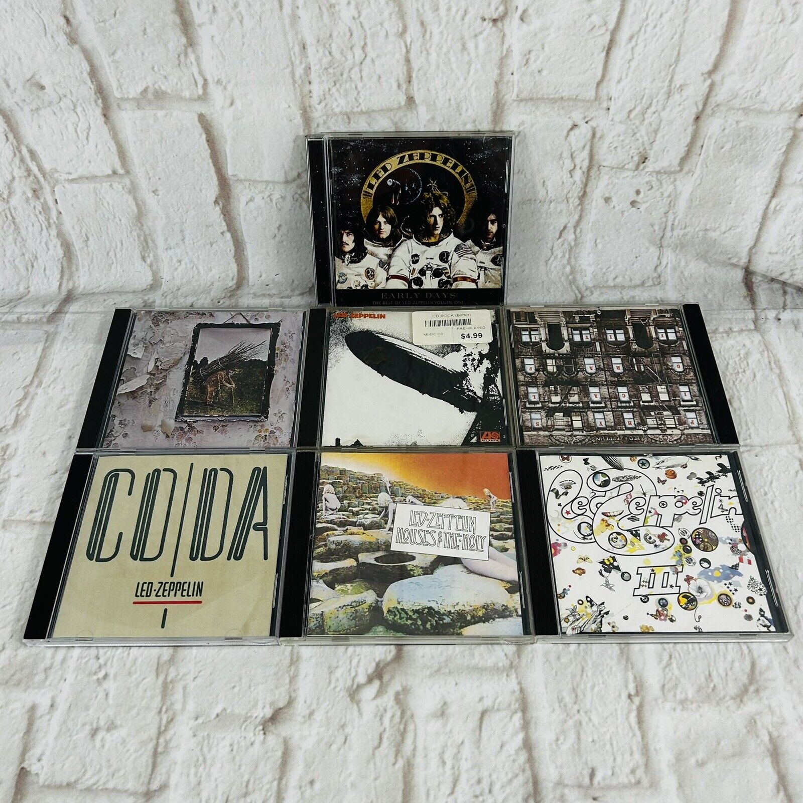 Led Zeppelin CD lot ST II III Coda Zofa Houses of the Holly Early Days Physical