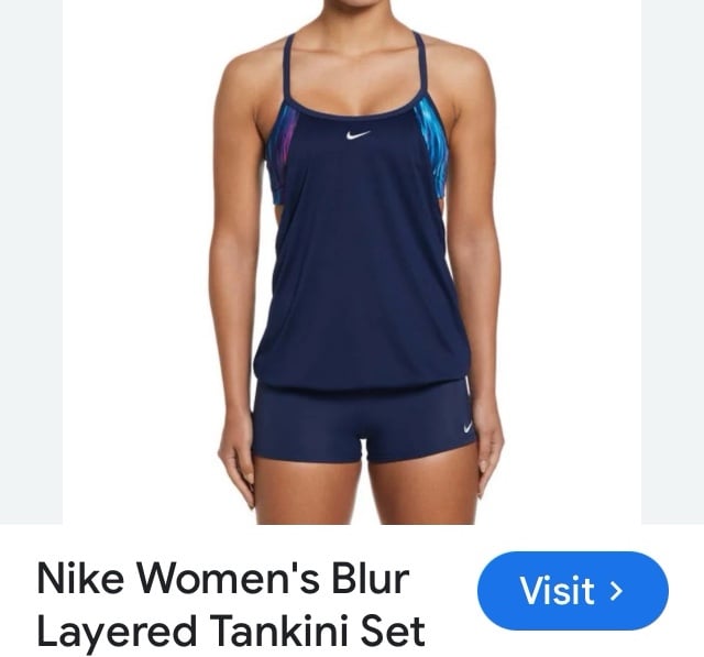 Nike layered Tankini set