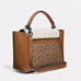 Coach Courier Carryall 23 In Colorblock Signature Canvas With Snakeskin Detail