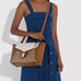 Coach Courier Carryall 23 In Colorblock Signature Canvas With Snakeskin Detail