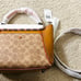 Coach Courier Carryall 23 In Colorblock Signature Canvas With Snakeskin Detail