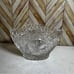 Vintage 1950s Clear Crystal Glass Bird Themed Hofbauer German Dish [Item 987]