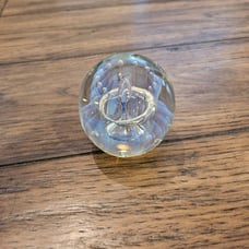 Eickholt Iradescent Signed and Dated Paperweight