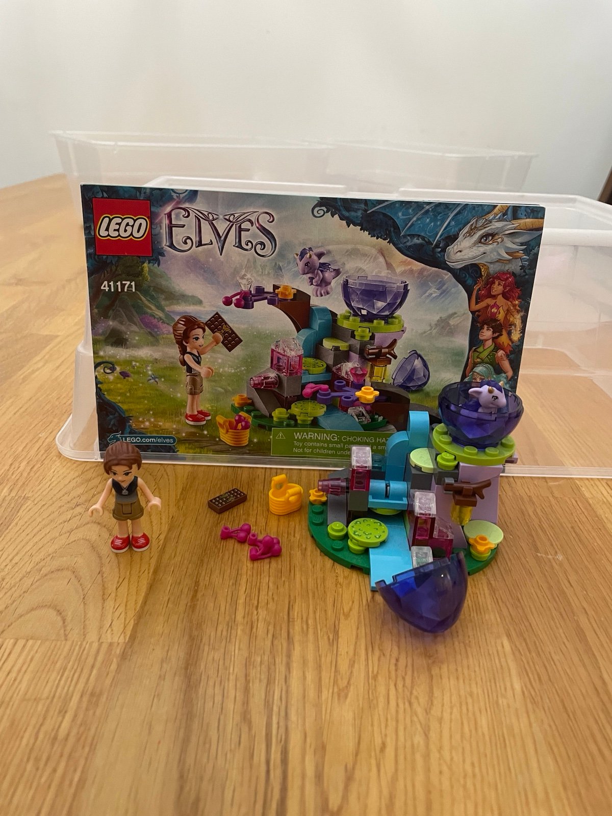 Lego Elves Lot of 3: 41076 Farran; 41171 Emily Jones; 41172 Water Dragon Rare