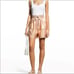 ALC Linen Rose Gold Metalic Shorts