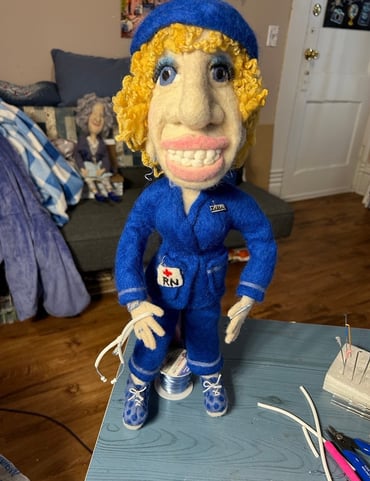 Needle Felted Caricature