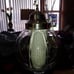 Vintage swag lamp - silver/clear