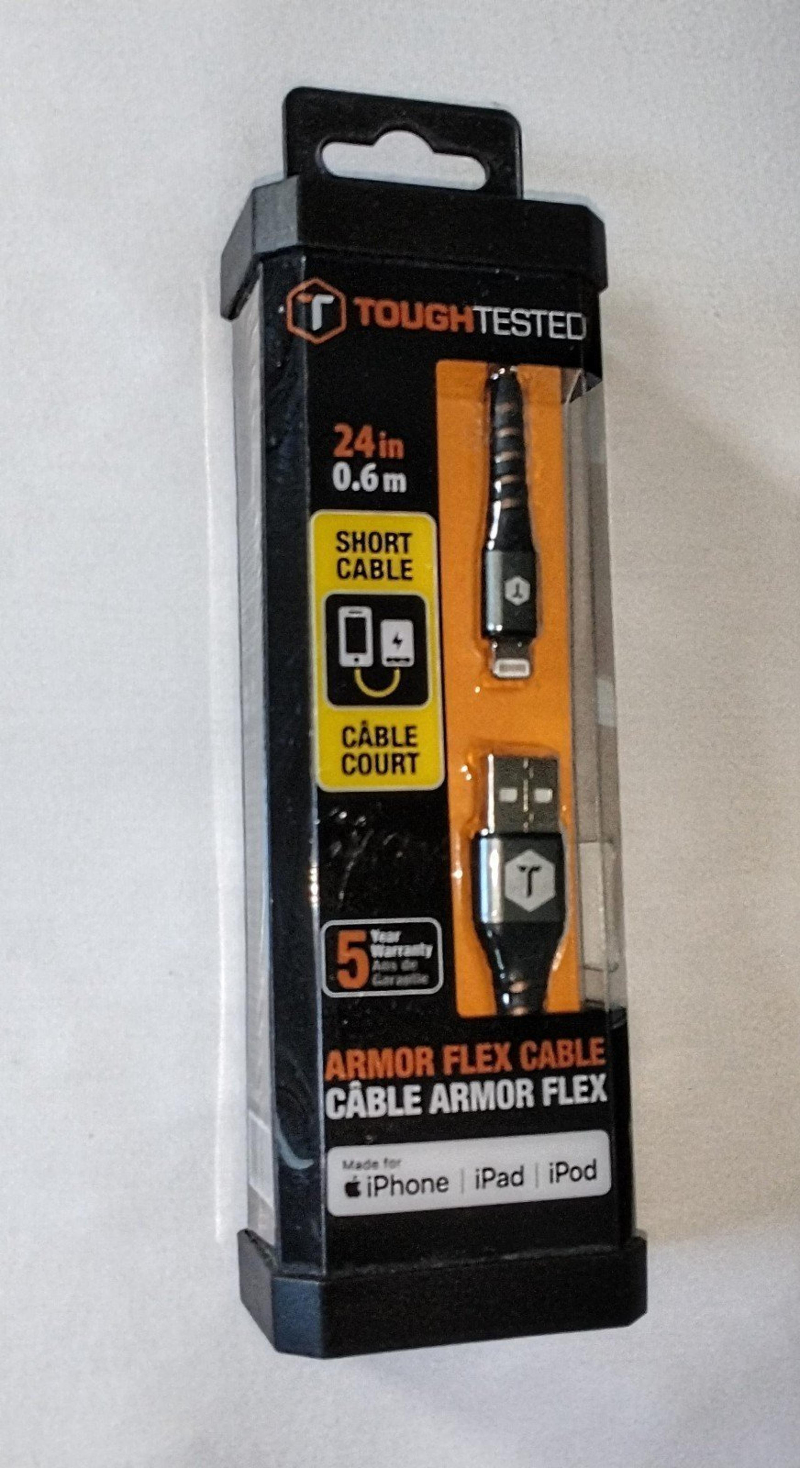Tough-Tested Mizco TTAMC2IP5 2-Foot Armor Flex Super Durable Cable
