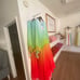 Bohemian rainbow summer spring dress