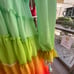 Bohemian rainbow summer spring dress