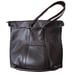 Leather Large Tote Shoulder Bag Chocolate Brown Double Straps Laptop Bag CLASSIC