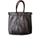 Leather Large Tote Shoulder Bag Chocolate Brown Double Straps Laptop Bag CLASSIC