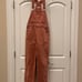 Levi's Vintage Overalls Free People Denim in Dispersed Dye Baked Clay Size XS