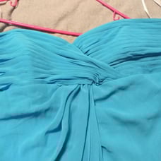 David's bridal turquoise dress