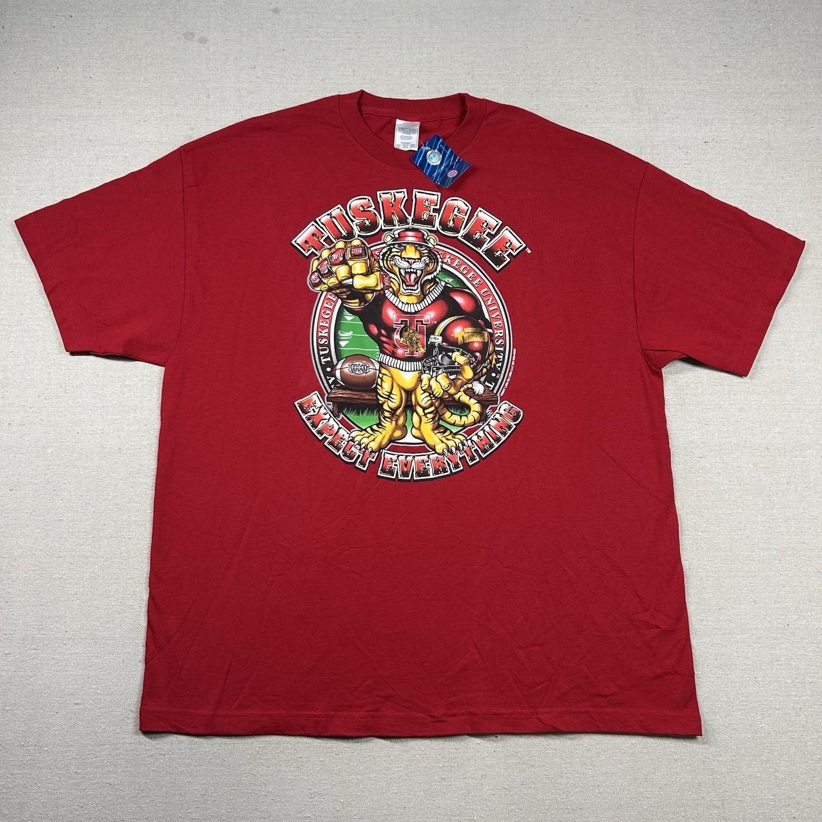 Vintage AAA Tuskegee Shirt Mens 2xl University Golden Tiger NCAA Football HBCU