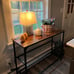 New Entryway Console Table with Shelves, Rustic Narrow Table for Hallway