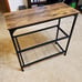 New Entryway Console Table with Shelves, Rustic Narrow Table for Hallway