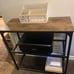 New Entryway Console Table with Shelves, Rustic Narrow Table for Hallway