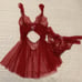 VS Dream Angels Tulle & Lace Babydoll Set