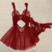 VS Dream Angels Tulle & Lace Babydoll Set