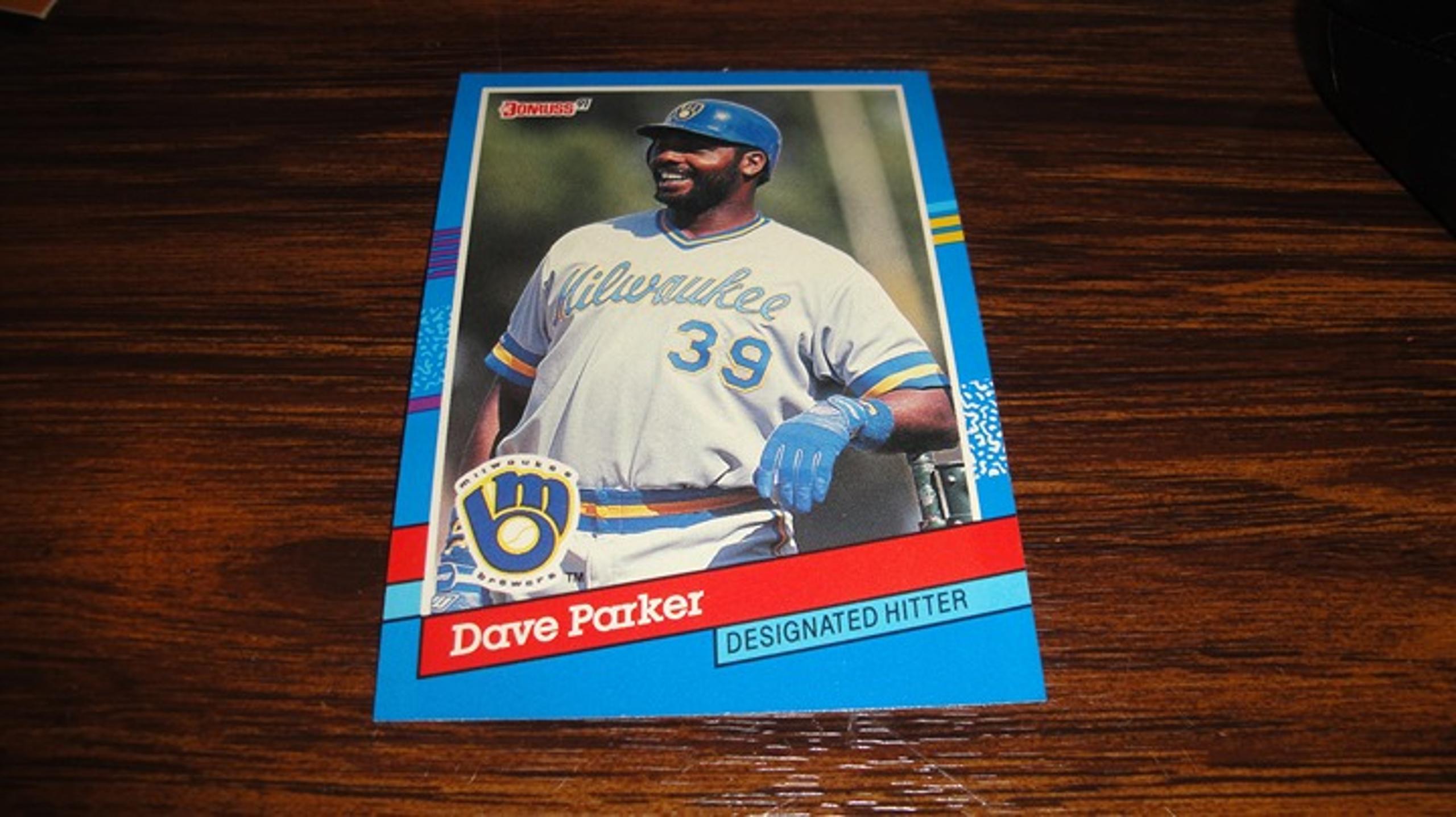 VINTAGE 1991 DONRUSS DAVE PARKER BASEBALL TRADING CARD #142 MILWAUKEE BREWERS
