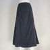 Vintage 90's Notations Black Faux Suede Midi Skirt