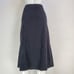 Vintage 90's Notations Black Faux Suede Midi Skirt