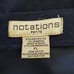 Vintage 90's Notations Black Faux Suede Midi Skirt