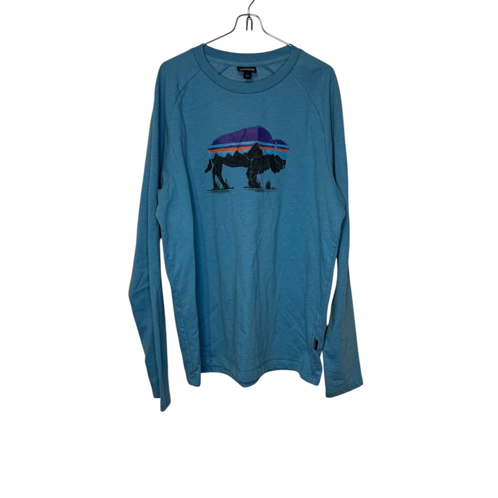 Patagoria Men's Sweatshirt Buffalo Mountain Pullover Long Sleeve Crewneck Large