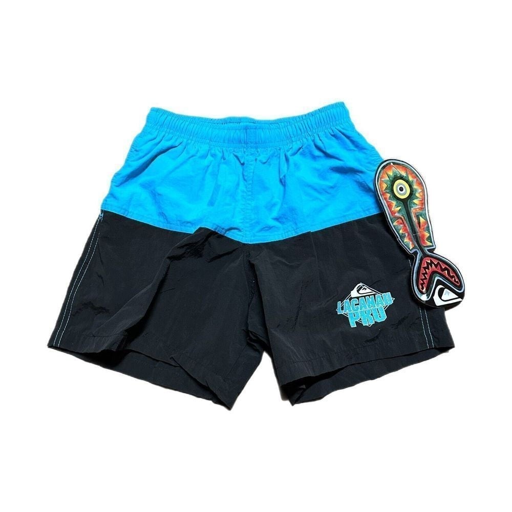 Quiksilver Shorts Men's 28 Vintage Lacanau Pro Swim Trunks 90s 80s Surf